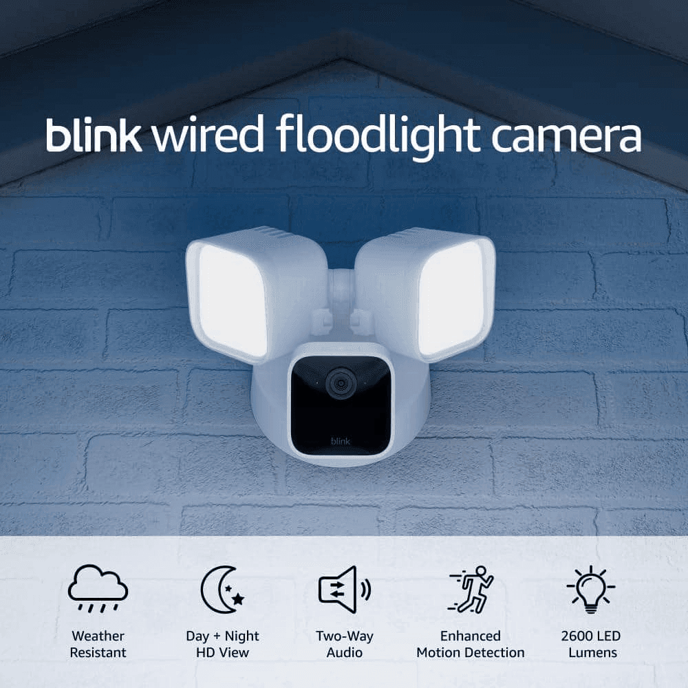 Blink Wired Floodlight Camera with 2600-Lumen LEDs image 2