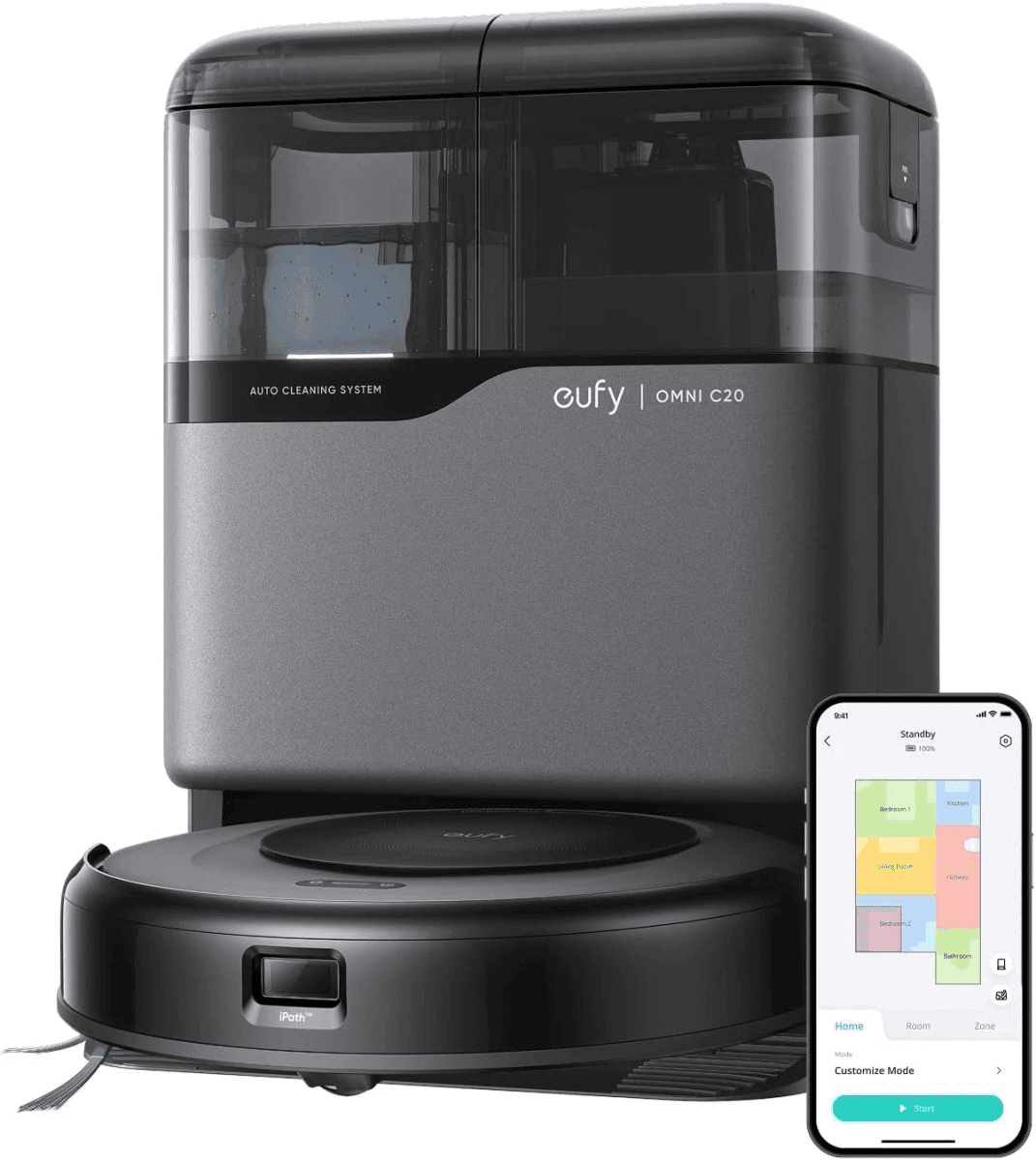 eufy Omni C20 Robot Vacuum and Mop, Certified Refurbished