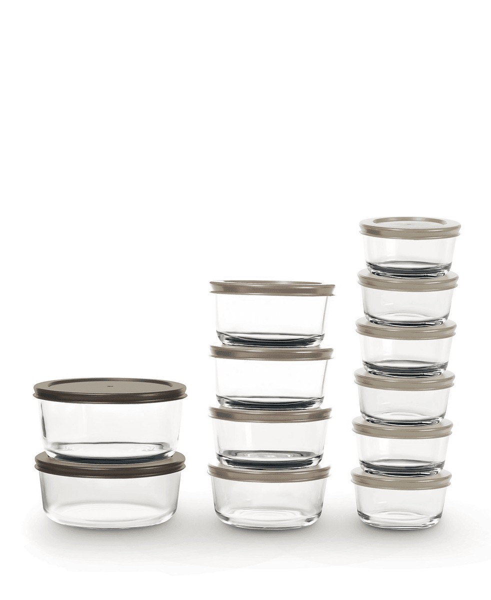 Art & Cook 24-Piece Glass Food Storage Set