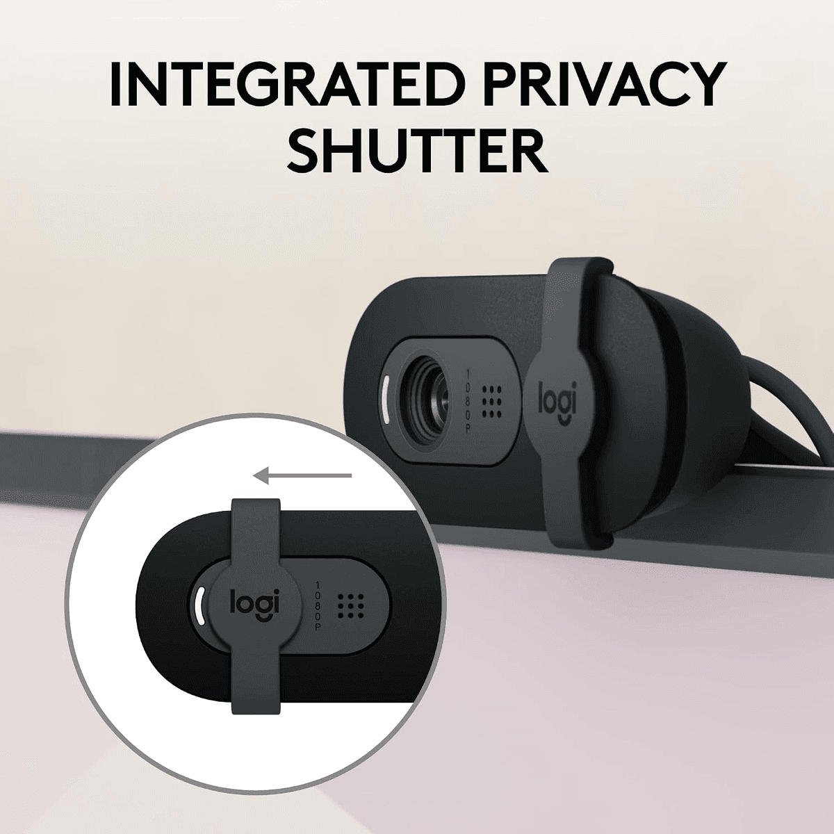Logitech Brio 101 Full HD 1080p Webcam, Black image 4