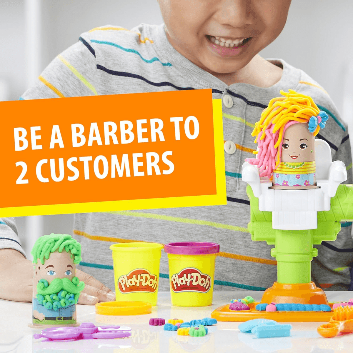 Play-Doh Buzz 'n Cut Fuzzy Pumper Barber Shop Set image 3