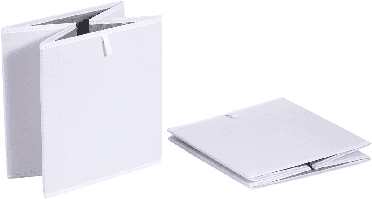 Amazon Basics Collapsible Storage Cubes, White, 6-Pack image 4