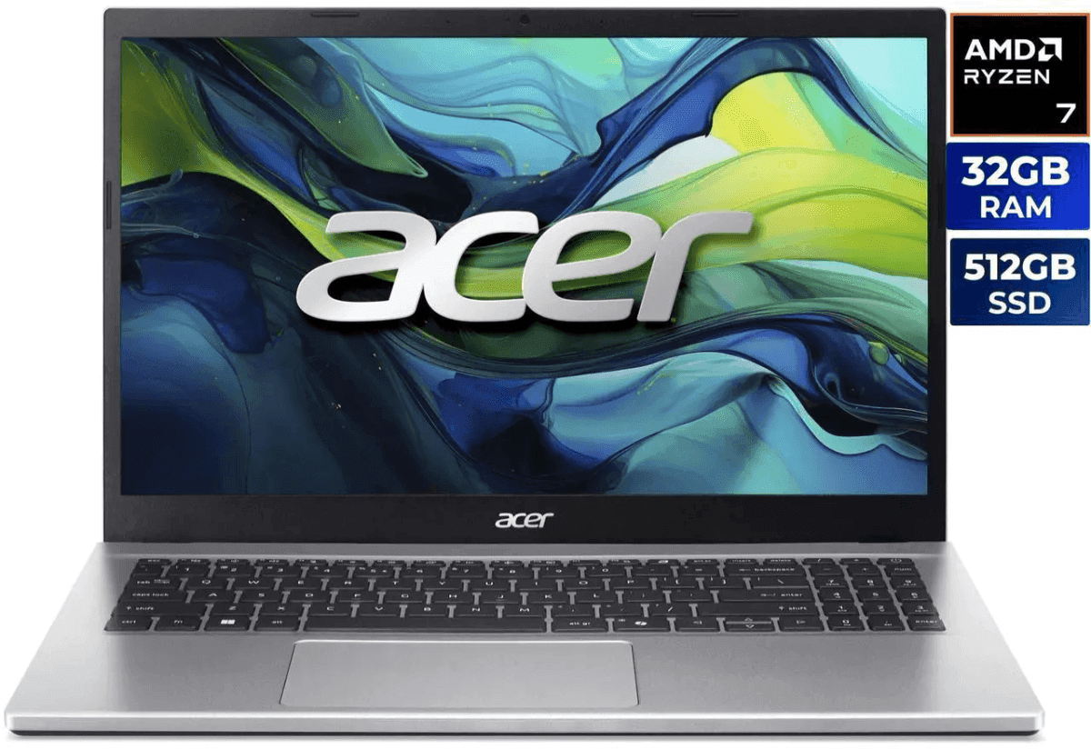 Acer Aspire Go 15 Ryzen 7 Laptop with 32GB RAM and 512GB SSD