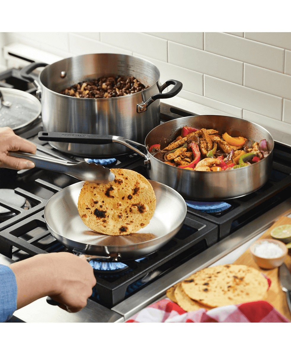 KitchenAid 10-Piece Stainless Steel Cookware Set image 2