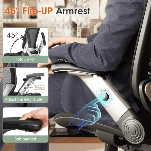 GABRYLLY Ergonomic High-Back Mesh Office Chair image 4