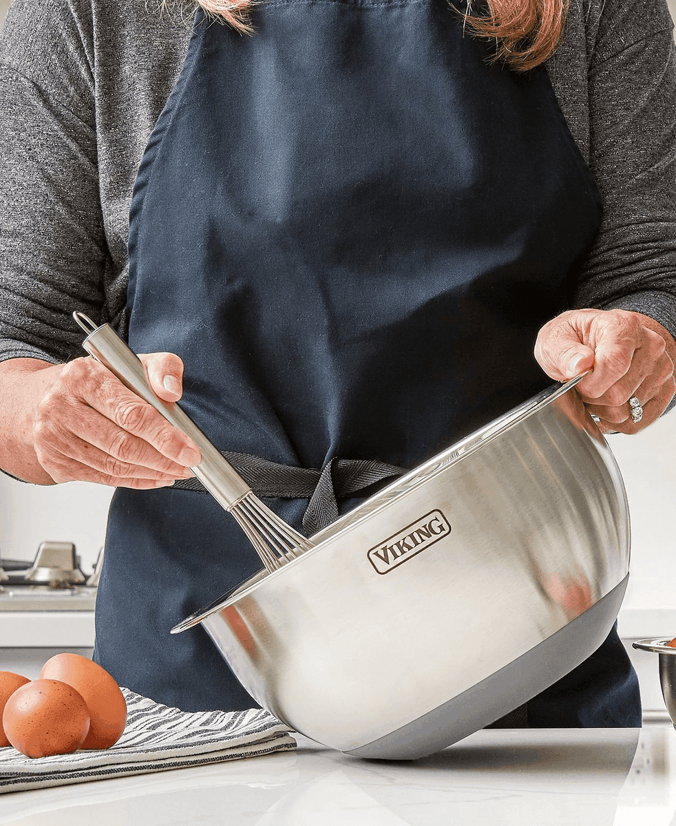 Viking 9-Piece Stainless Steel Mixing Bowl Set - Grey image 4