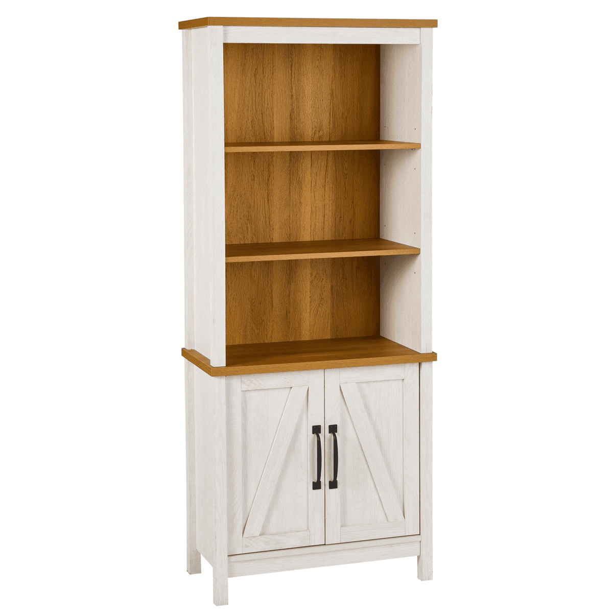 Better Homes & Gardens Modern Farmhouse Bookcase with Doors image 2