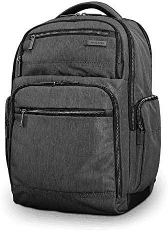Samsonite Modern Utility Double Shot Laptop Backpack, Charcoal Heather