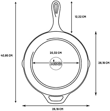 Lodge 10.25-Inch Cast Iron Skillet with Handle Holder image 3
