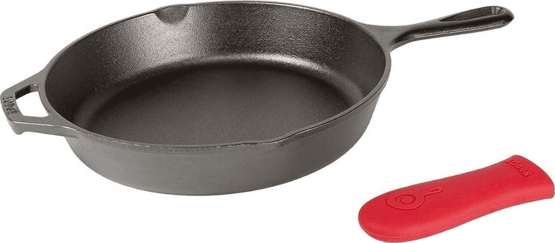 Lodge 10.25-Inch Cast Iron Skillet with Handle Holder