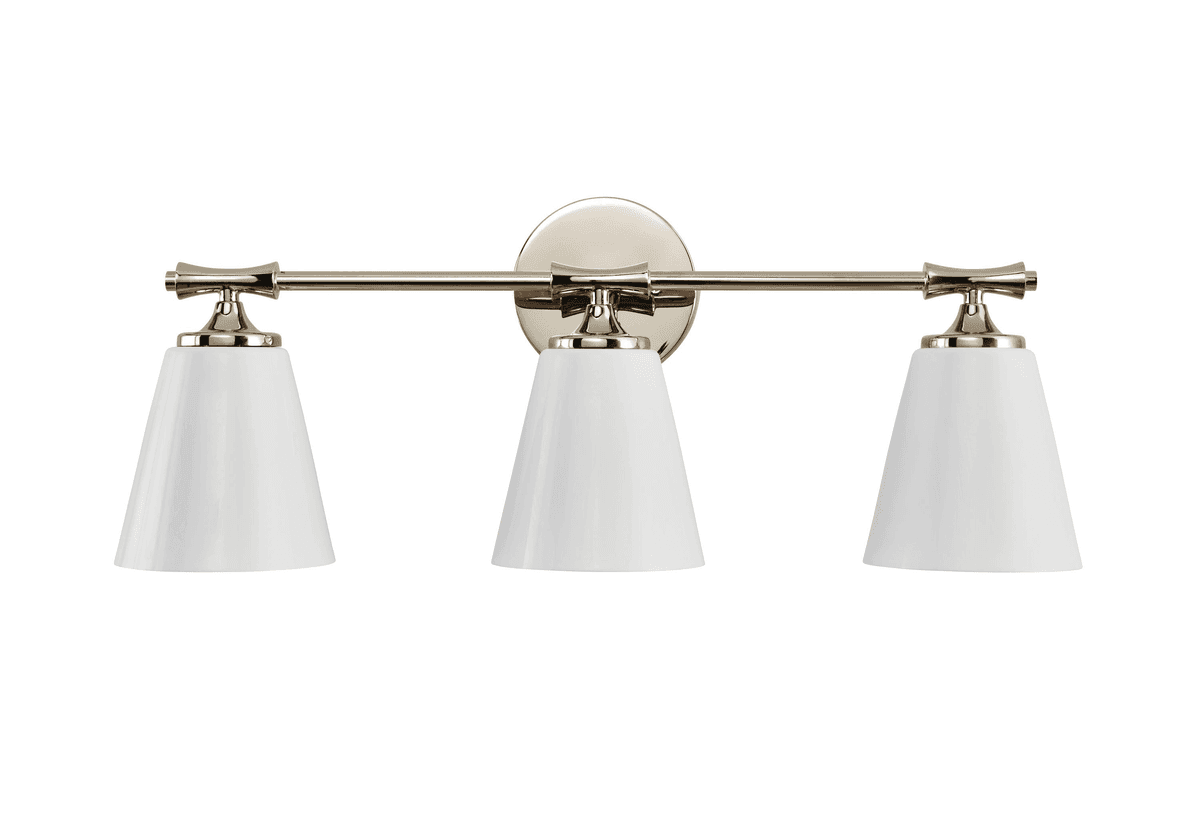 Kichler Vinoy 24.5-Inch 3-Light Vanity Light - Polished Nickel image 2