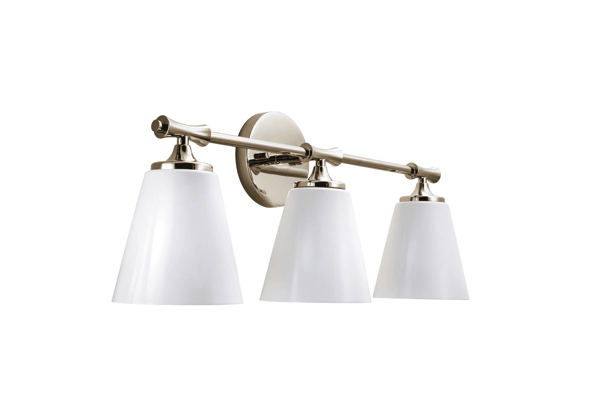 Kichler Vinoy 24.5-Inch 3-Light Vanity Light - Polished Nickel