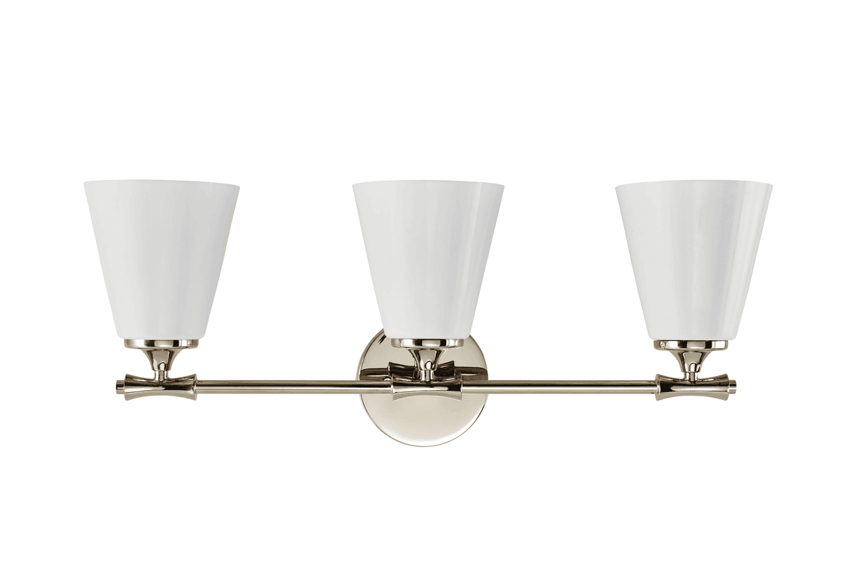 Kichler Vinoy 24.5-Inch 3-Light Vanity Light - Polished Nickel image 3