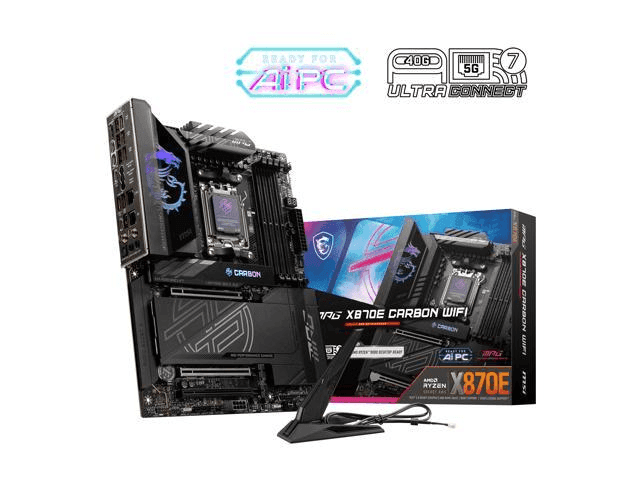 MSI MPG X870E Carbon WiFi AM5 ATX Motherboard