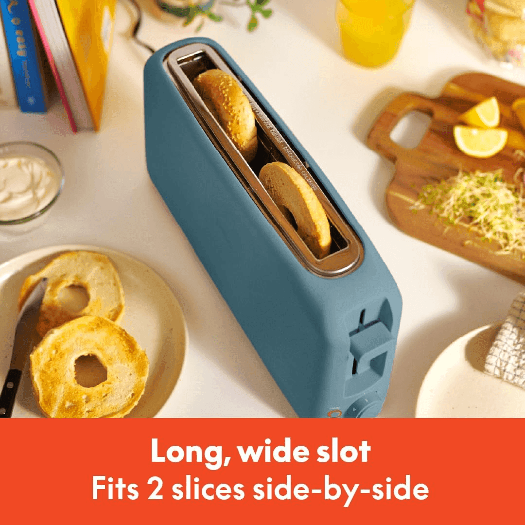 BELLA Fits-Anywhere 2-Slice Slim Toaster in Surf image 3