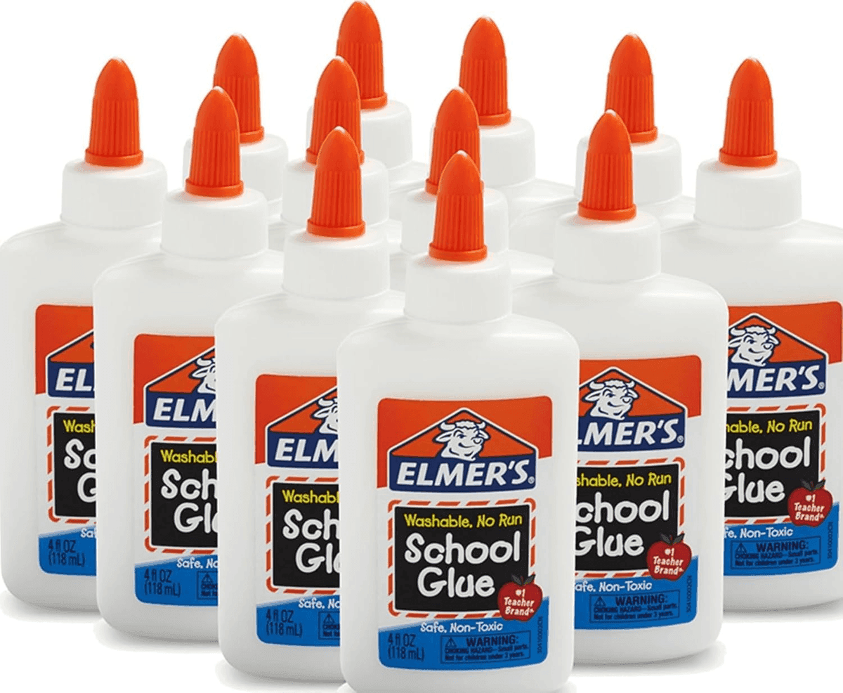 Elmer's Washable School Glue, 4-Ounce Bottles, 12-Count