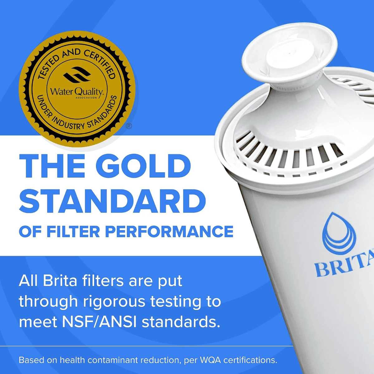 Brita Metro 6-Cup Water Filter Pitcher with Standard Filter, White image 3