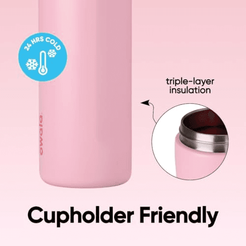 Owala FreeSip 32-Oz Stainless Steel Water Bottle, Angel Food Cake image 5