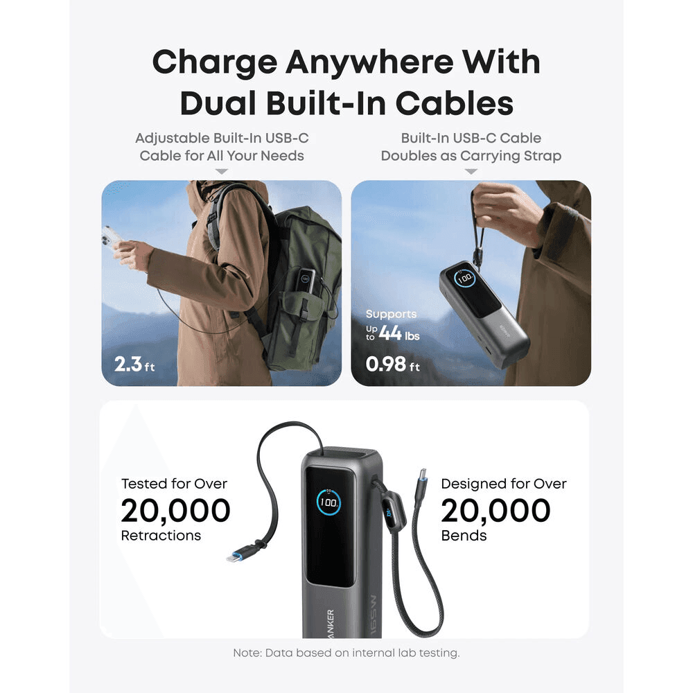 Anker A1695 25,000mAh 165W USB-C Power Bank image 5