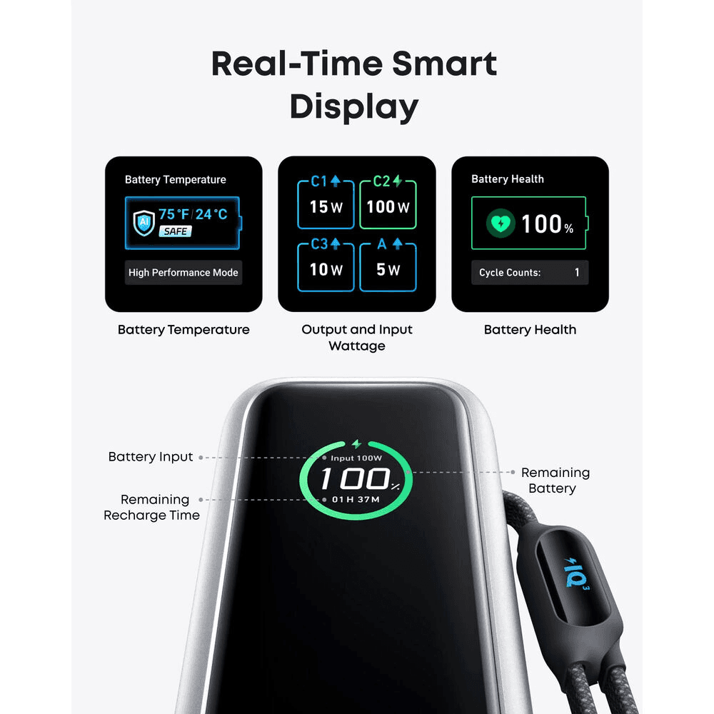 Anker A1695 25,000mAh 165W USB-C Power Bank image 2