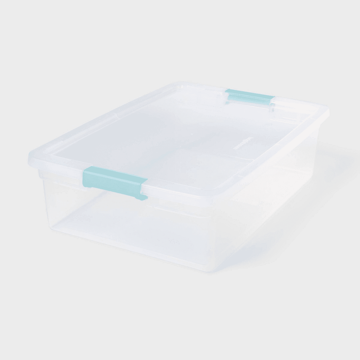 Brightroom 32-Quart Clear Storage Bin with Latching Lid