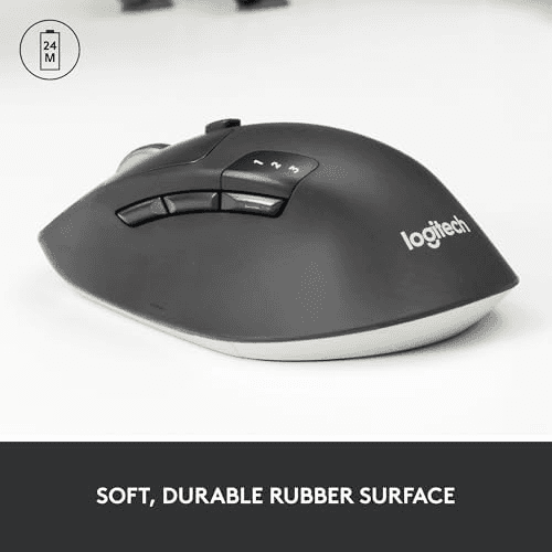 Logitech M720 Triathlon Multi-Device Wireless Mouse, Black image 2
