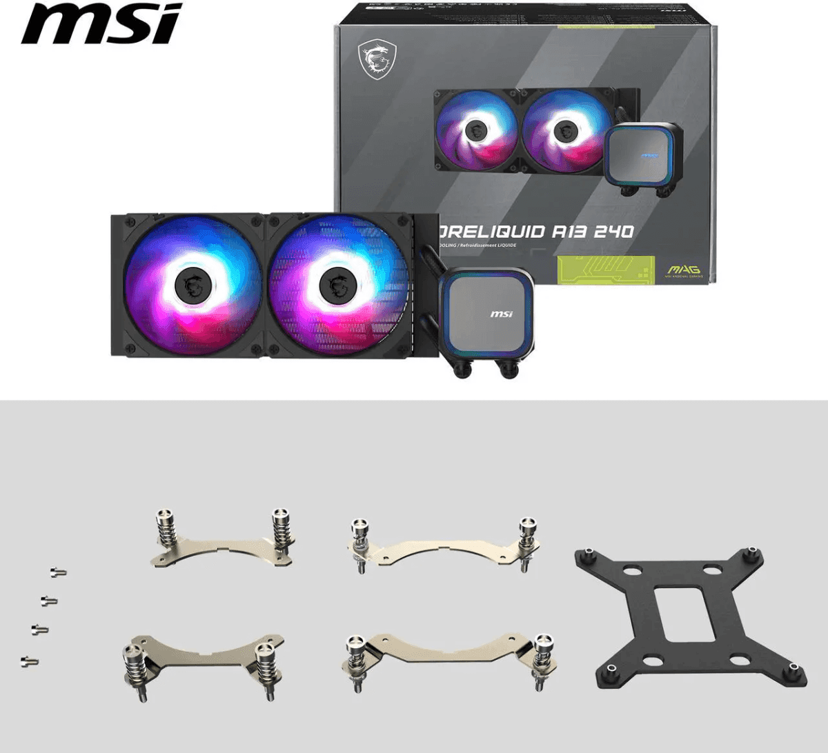 MSI MAG CoreLiquid A13 240 Black AIO CPU Cooler image 4