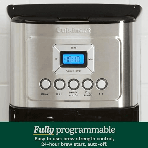Cuisinart 14-Cup Programmable Coffee Maker, Stainless Steel image 3