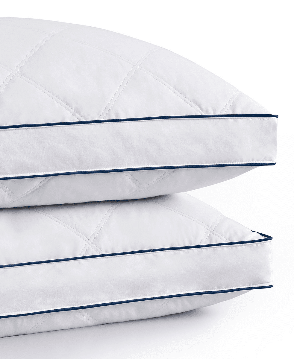 UNIKOME Goose Feather Down Pillows, King, White, 2 Pack image 5