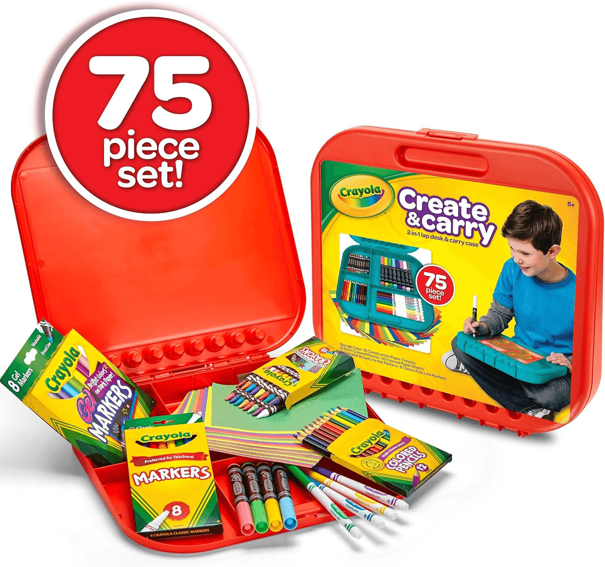 Crayola Create 'N Carry 75-Piece Travel Art Set image 4