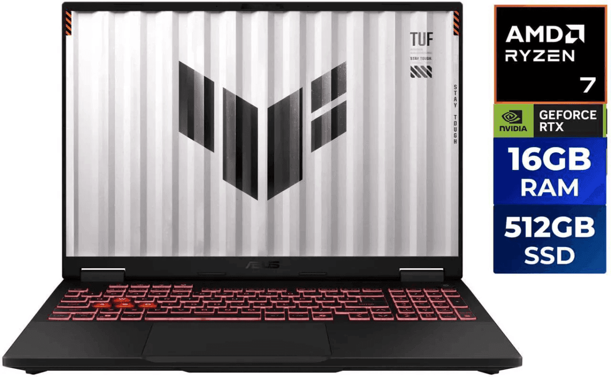 ASUS TUF Gaming A16 Ryzen 7 RTX 5060 Gaming Laptop