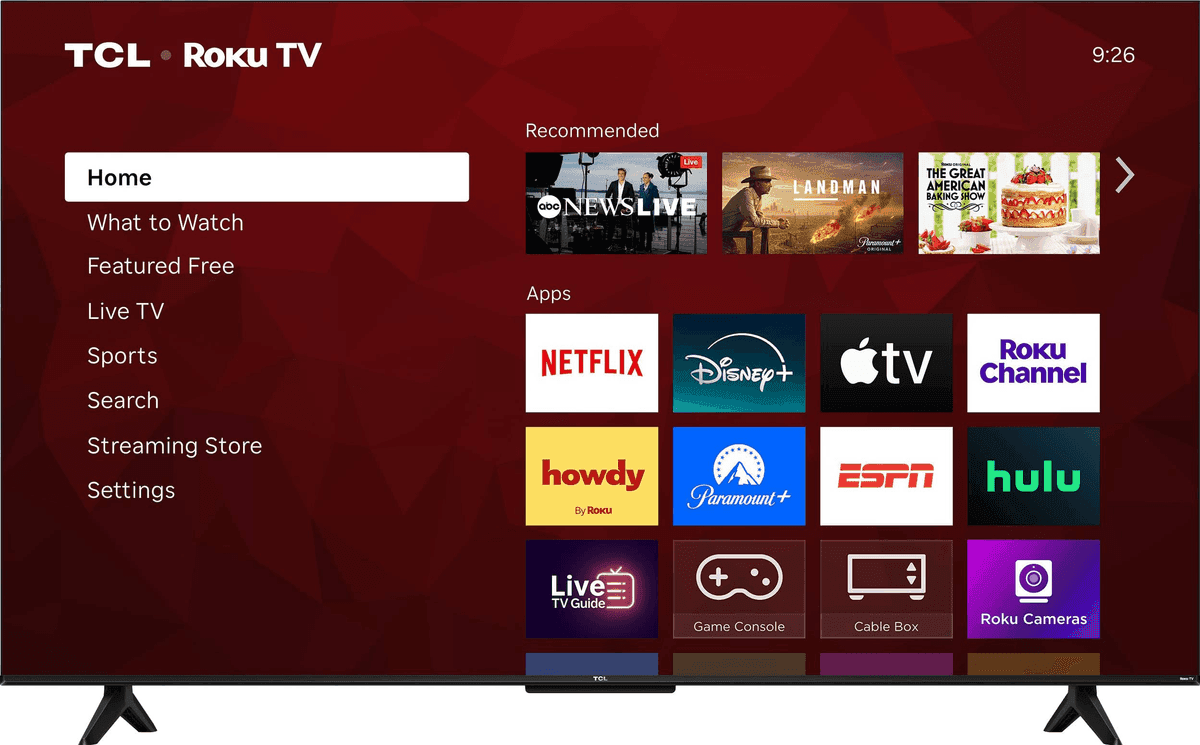 TCL 55-inch S-Series 4K Roku TV (2026)