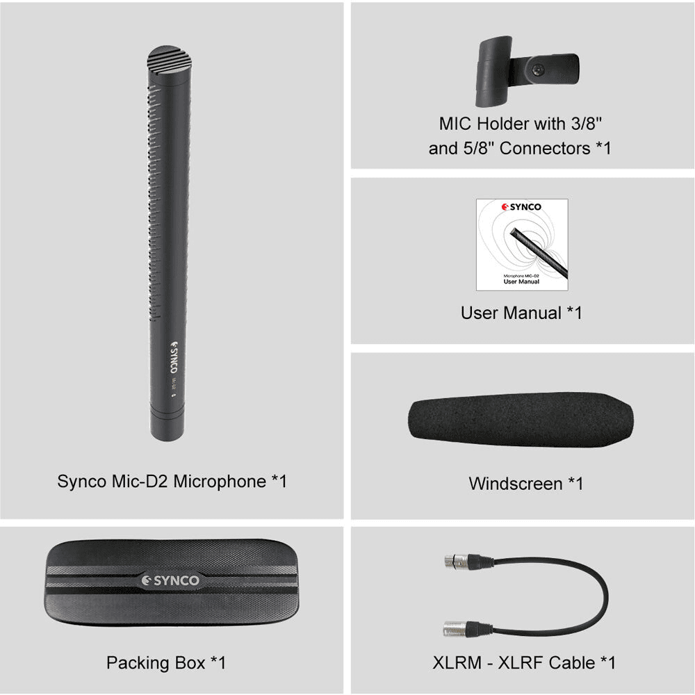 Synco Mic-D2 Hypercardioid Shotgun Microphone image 2