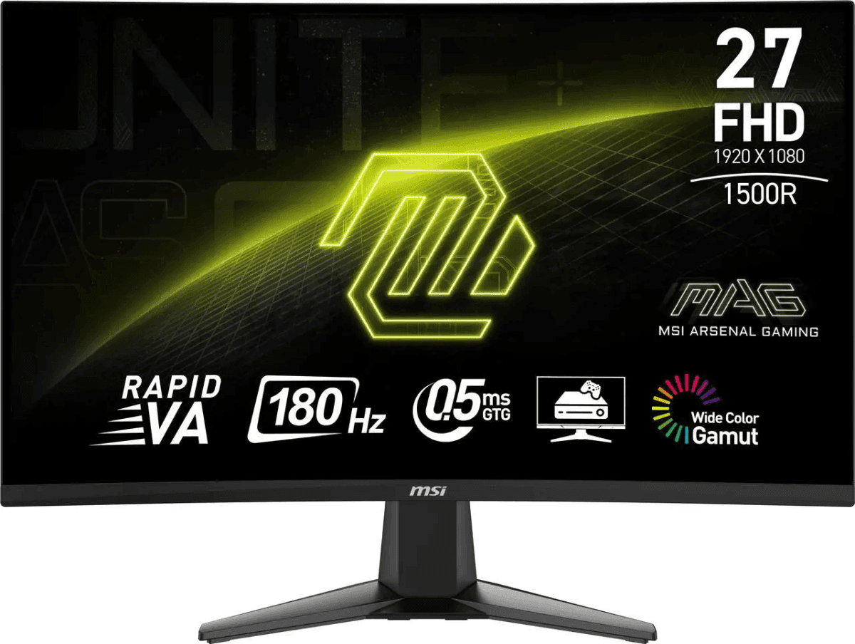 MSI MAG 27C6F 27-inch 180Hz Curved Gaming Monitor