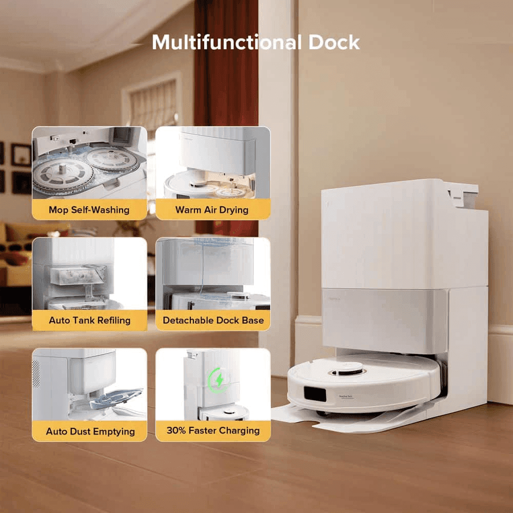 Roborock Qrevo Pet Standard Robot Vacuum and Mop - White image 3