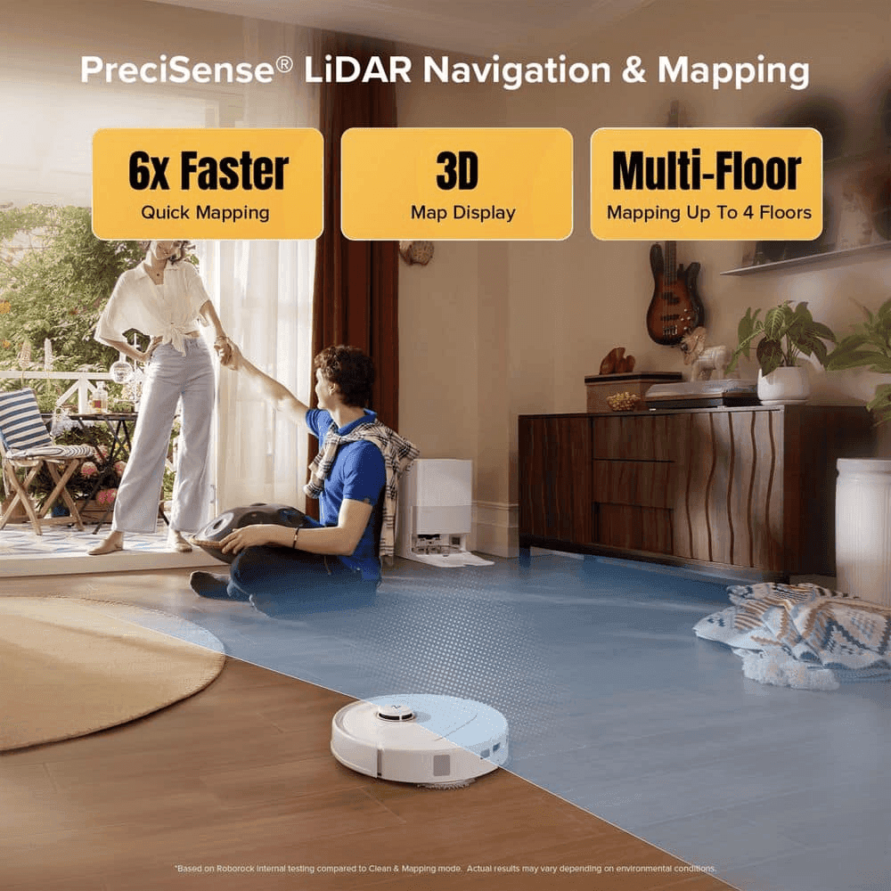 Roborock Qrevo Pet Standard Robot Vacuum and Mop - White image 4
