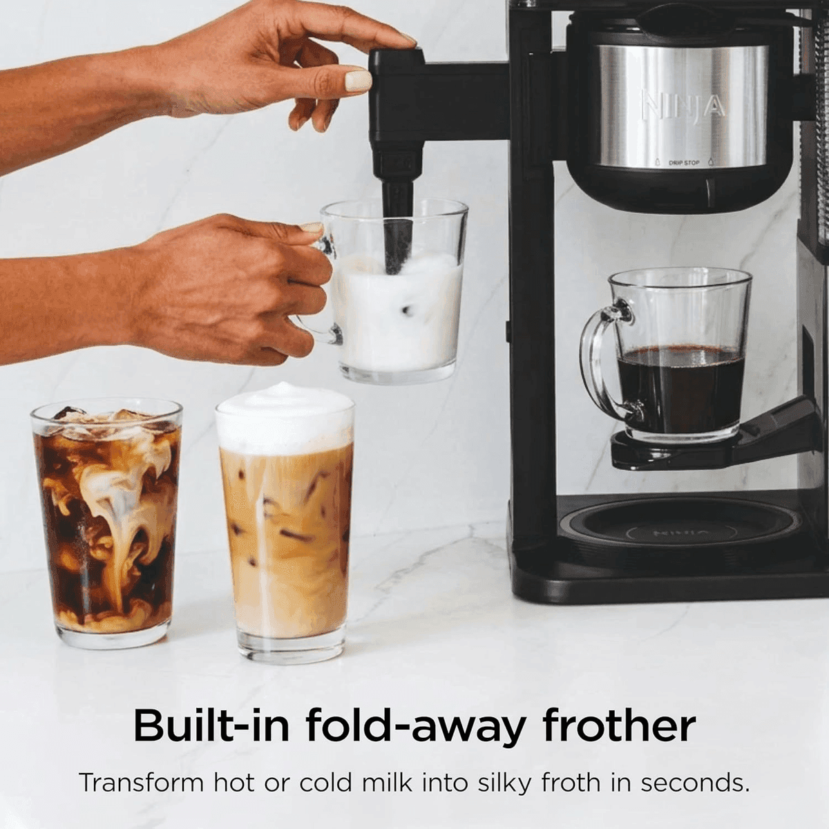 Ninja CM401 Specialty 10-Cup Coffee Maker with Frother image 5