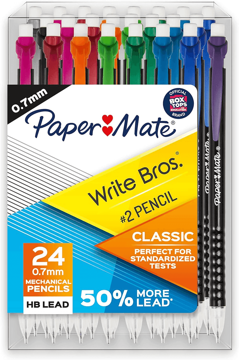 Paper Mate Write Bros. 0.7mm Mechanical Pencils, 24-Count