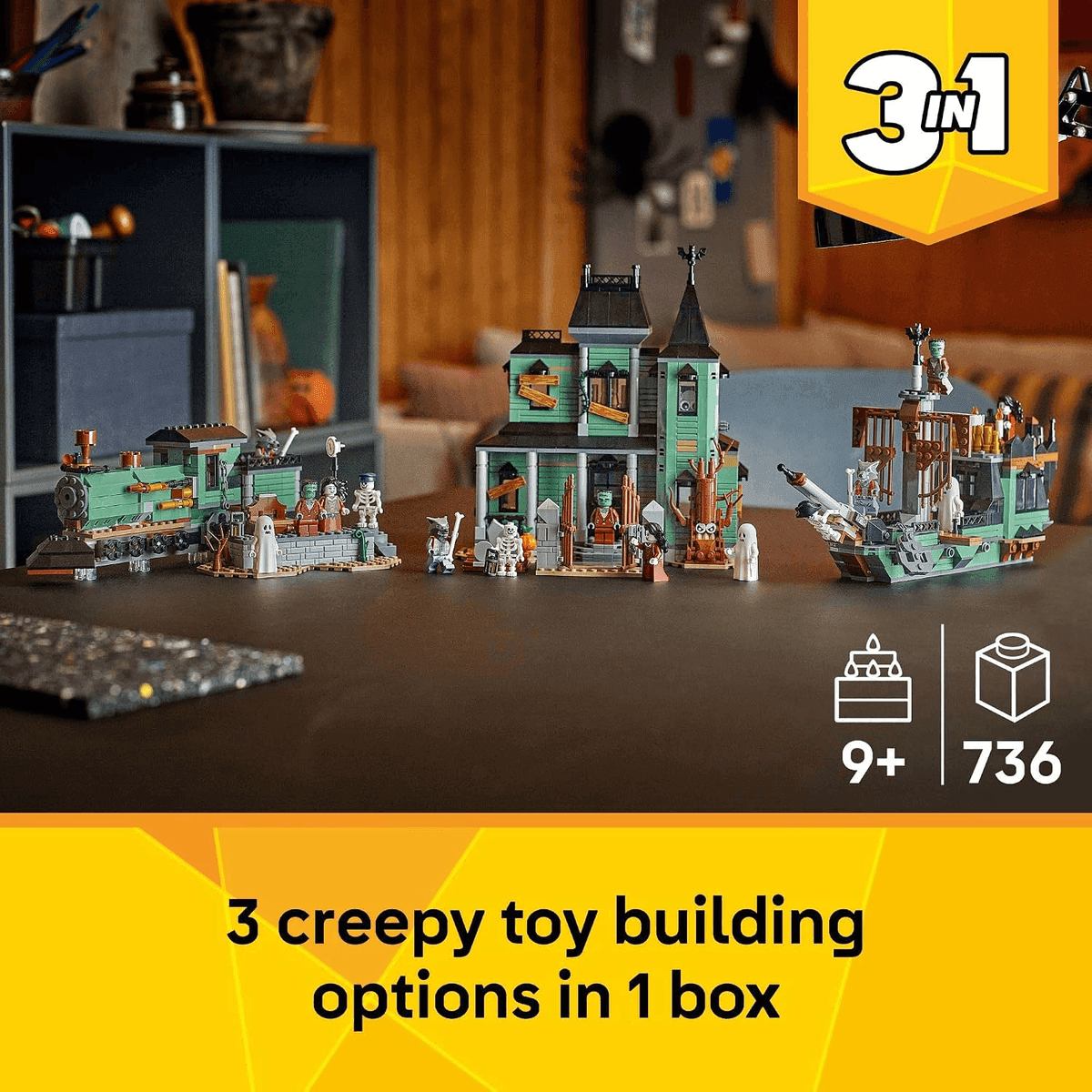 LEGO Creator 3-in-1 Haunted Mansion Building Set 31167 image 2