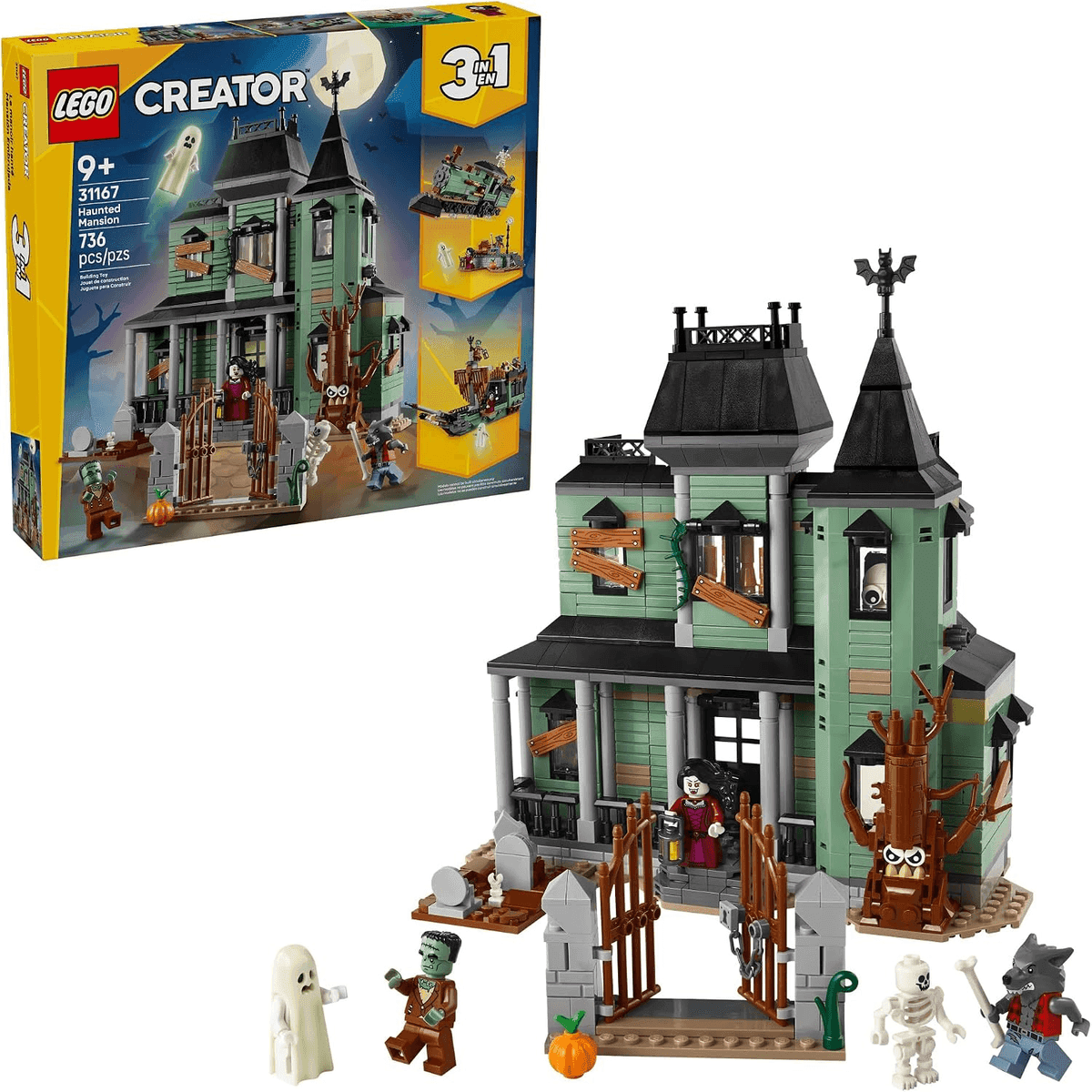 LEGO Creator 3-in-1 Haunted Mansion Building Set 31167