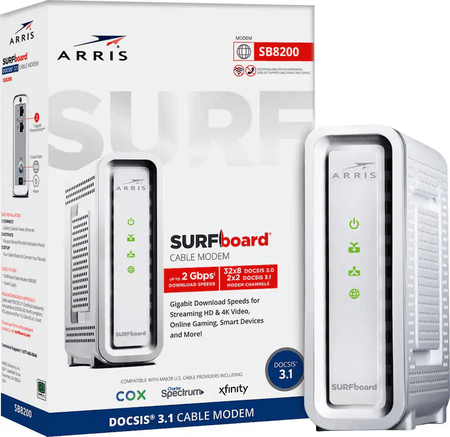ARRIS SURFboard SB8200 DOCSIS 3.1 Cable Modem