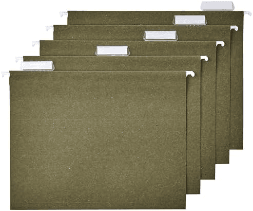 Amazon Basics Letter-Size Hanging File Folders 75-Count