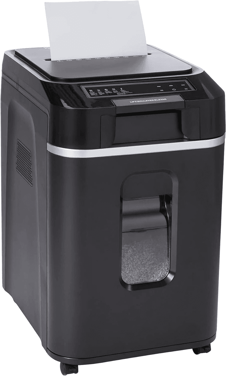 Amazon Basics 200-Sheet Auto Feed Cross-Cut Shredder