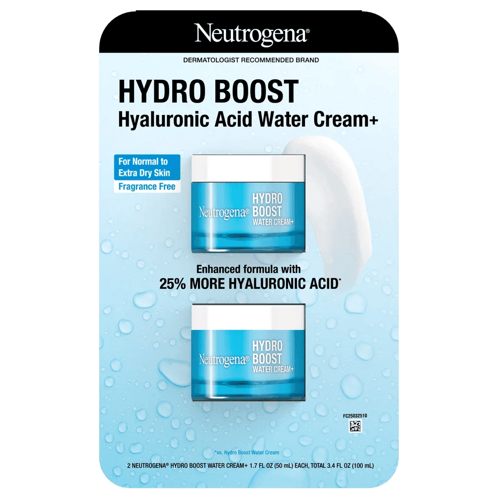 Neutrogena Hydro Boost Water Cream, 1.7 fl oz, 2-pack