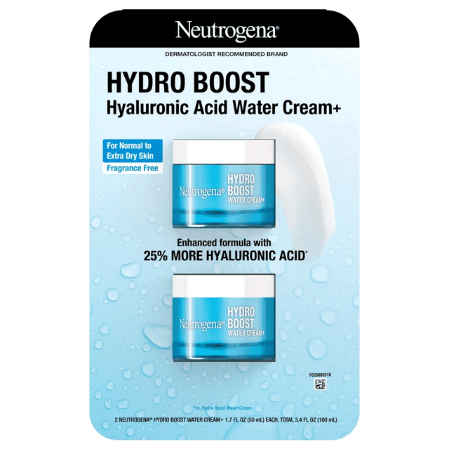 Neutrogena Hydro Boost Water Cream, 1.7 fl oz, 2-pack image 1