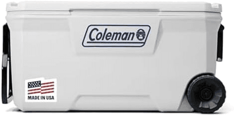 Coleman Marine Cooler with Fully Insulated UV Guard Lid & Body, Keeps Ice for 3+ Days, Great for Boating & Fishing, 52qt/100qt Wheeled/120qt Options image 2