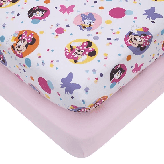 Disney Minnie Mouse Toddler Fitted Sheet Set - 2 Piece