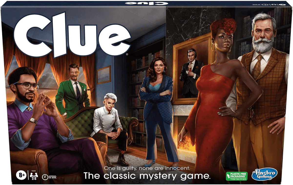 Hasbro Clue Reimagined Board Game for 2-6 Players