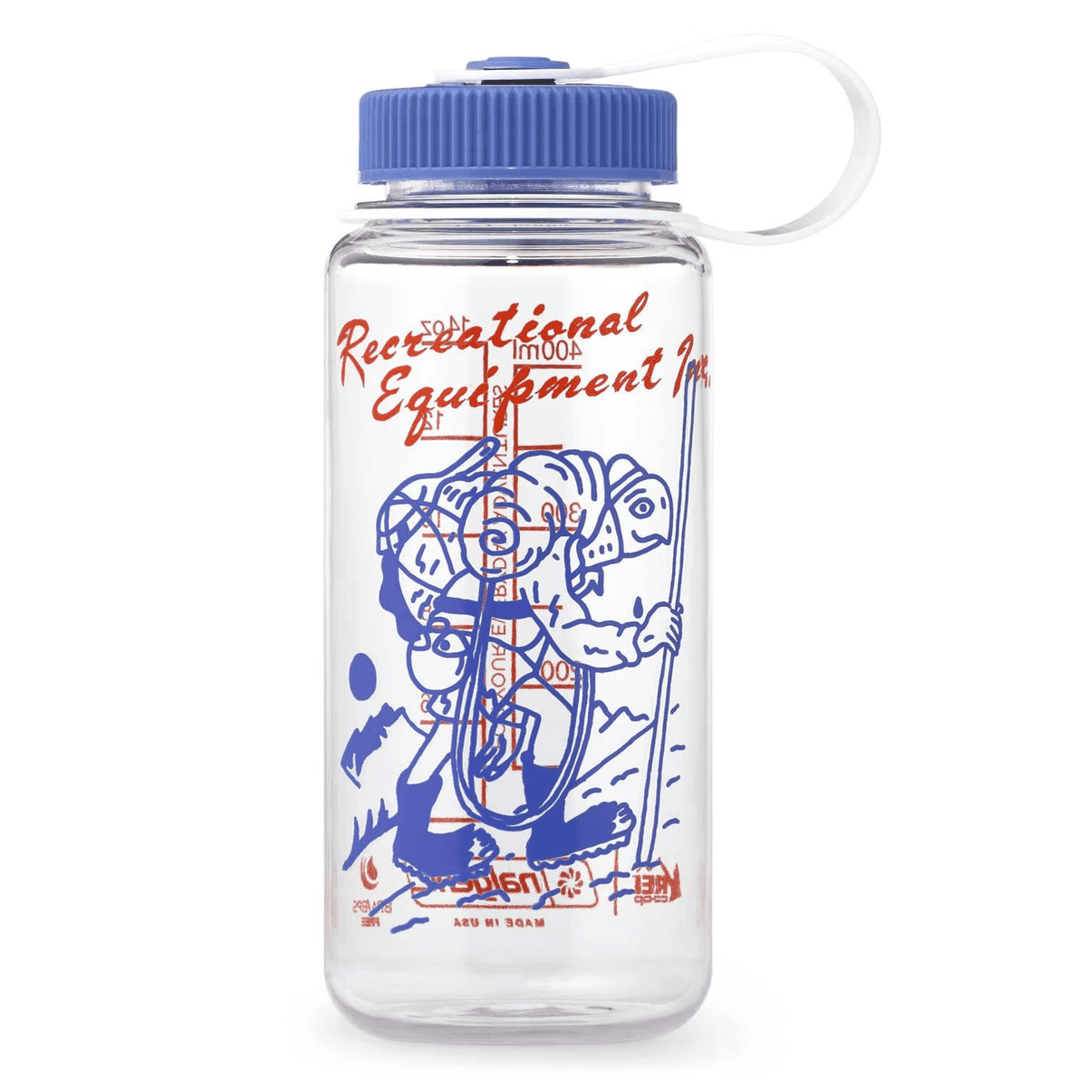 REI Co-op Nalgene Sustain Graphic Wide-Mouth Bottle 16 fl. oz. - Clear/Turtle