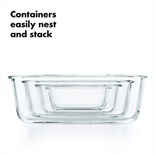 OXO Good Grips 16-Piece Glass Smart Seal Container Set - Teal image 4